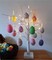 12pcs New Colorful Paper Mache Foam Egg Hanging Ornaments Easter Tree Christmas Decoration